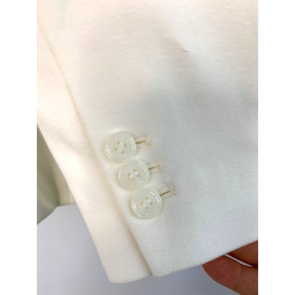 Talbots Aberdeen Women's Plus Size Blazer Jacket 18W White 7366 NWT $179 Pockets - Picture 9 of 10